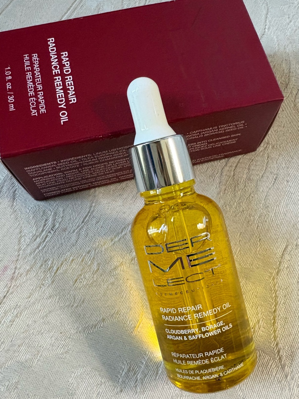 Dermalect Rapid Repair Radiance Remedy Oil Elixir Serum BNIB